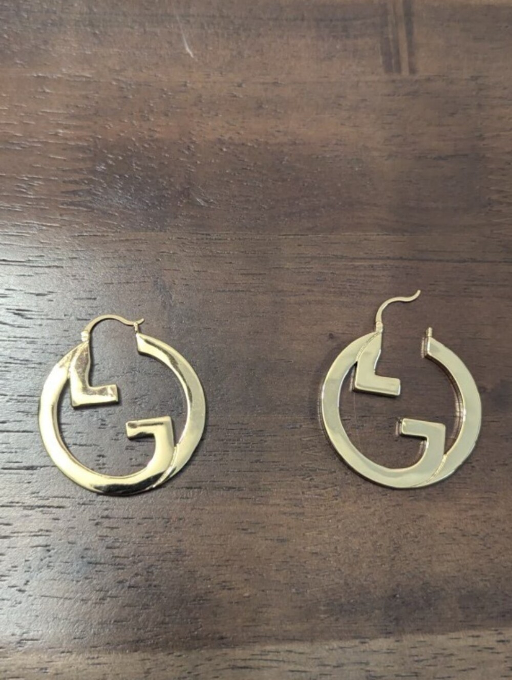 Gold-Tone Interlocking G Hoop Earrings